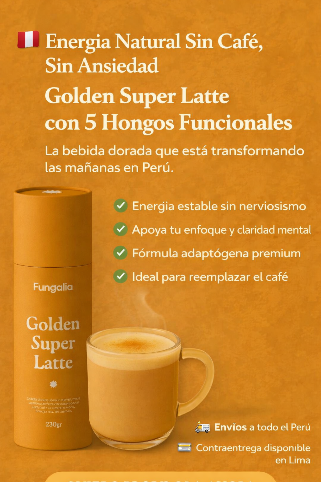 Golden Super Latte - Energía Real y Enfoque