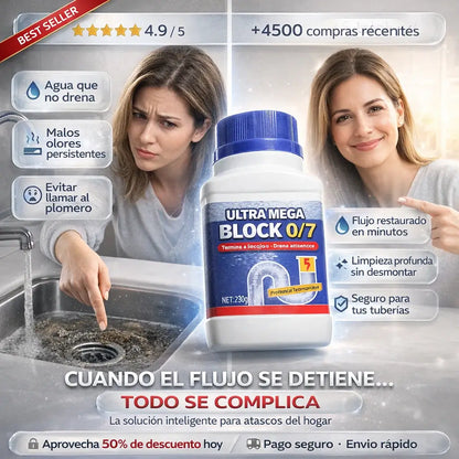 DESTAPA TU DRENAJE EN MINUTOS SIN LLAMAR AL PLOMERO