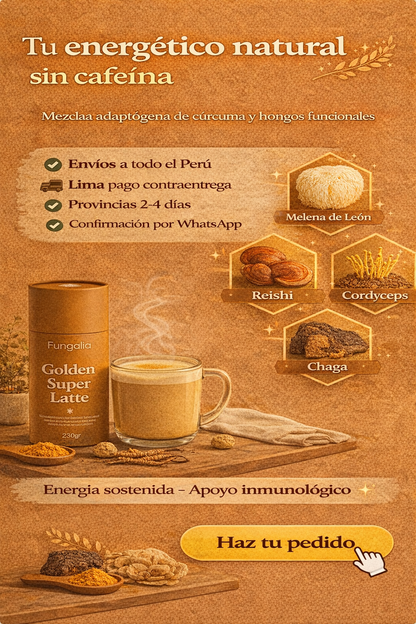 Golden Super Latte - Energía Real y Enfoque