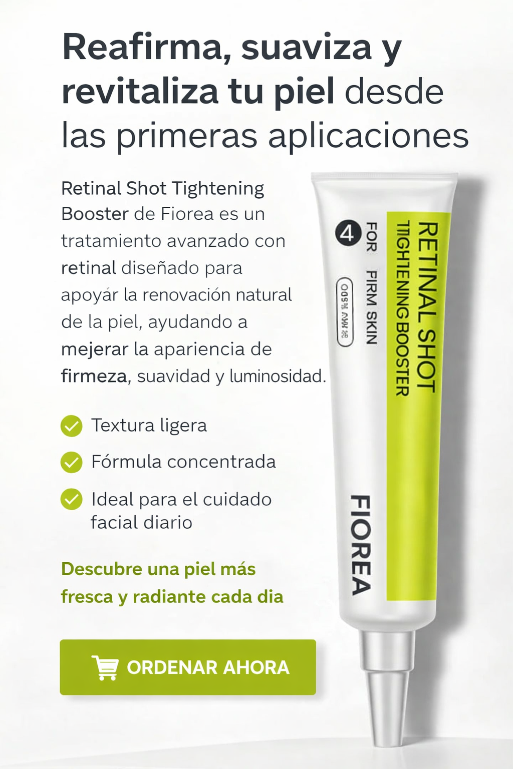 Descubre el poder del Retinal para una piel visiblemente más firme.