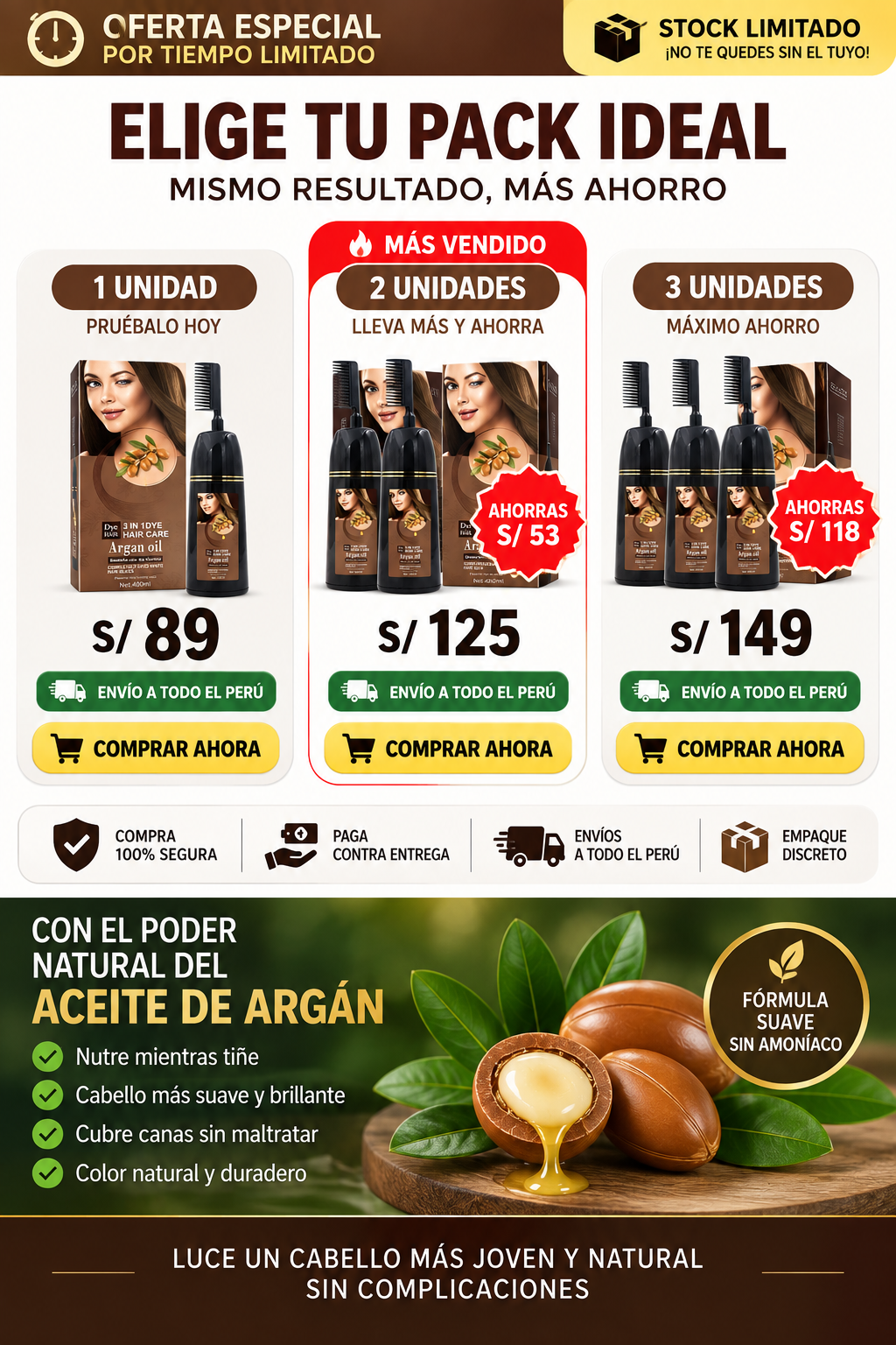 ADEXE shampoo para teñir el cabello