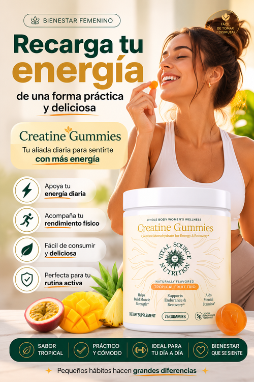 Olvídate del Polvo: Descubre las Gomitas de Creatina que Todos Quieren Probar