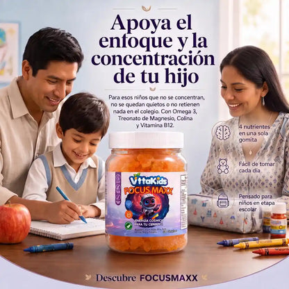 VitaKids Focus Maxx – El Superpoder para el Cerebro de tu Peque 🧠✨
