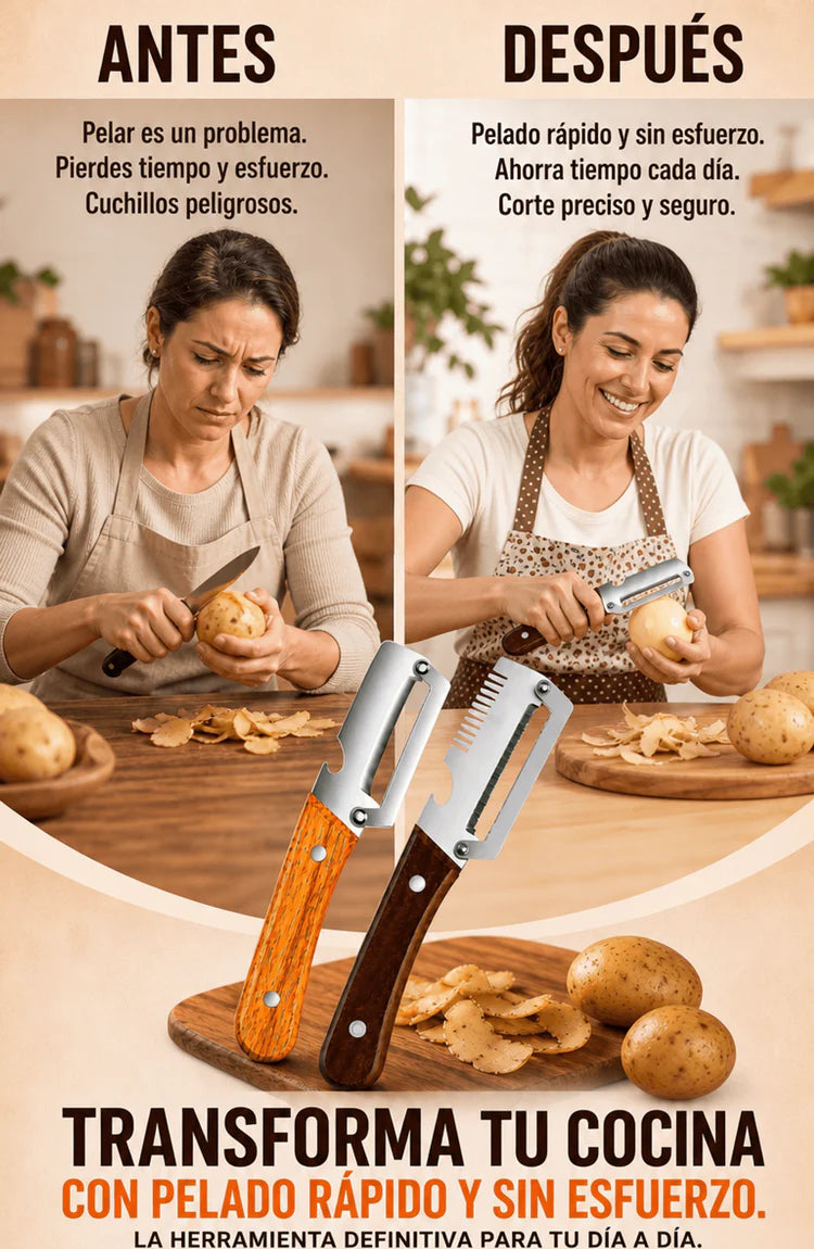 PELADOR DE FRUTAS Y VERDURAS 2 EN 1