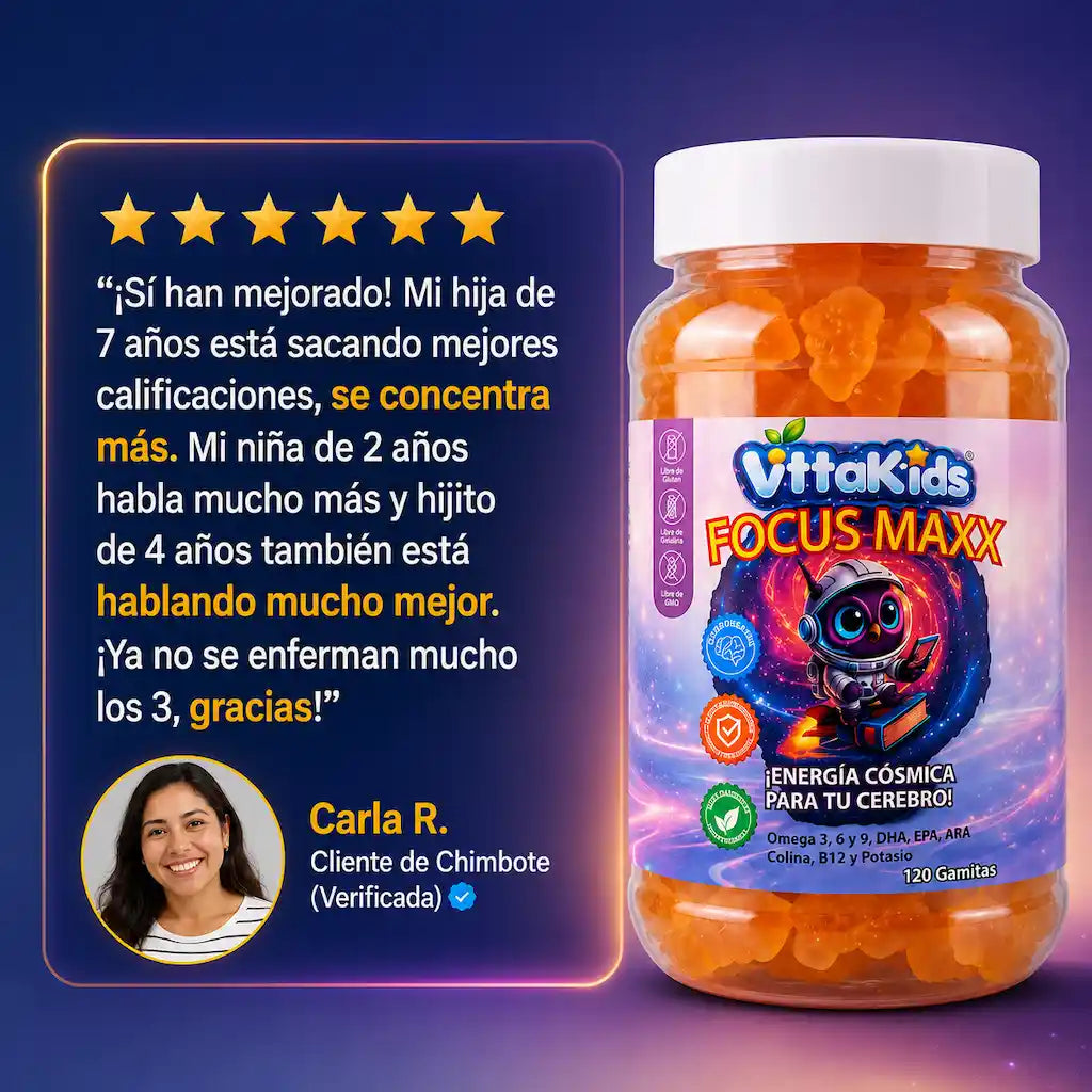 VitaKids Focus Maxx – El Superpoder para el Cerebro de tu Peque 🧠✨